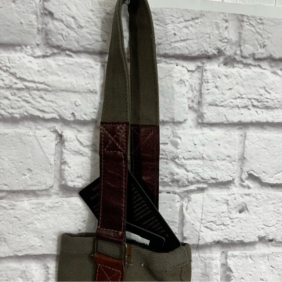 Mona B Wine Bag Holder Leather Canvas Shoulder Strap Tote Humor Gift  up… - Picture 7 of 7